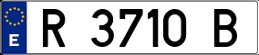 Trailer License Plate